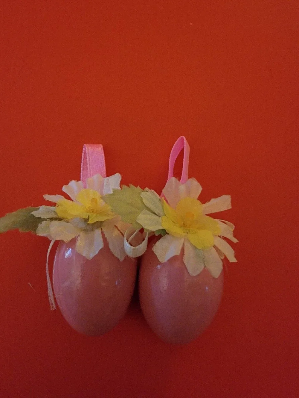 Pastel Decorative Hanging Egg Ornaments - Set of 12